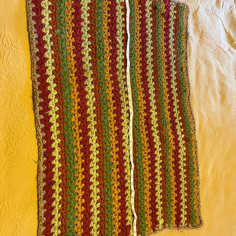 Handmade Homespun Rag Rug - Picture 4 of 4